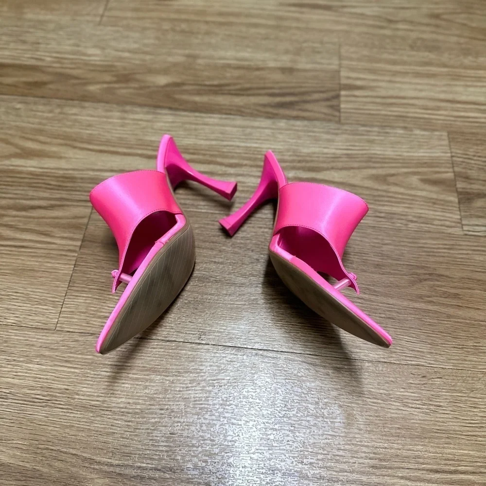 Zara pink pointed toe sandals - Picture 4 of 13